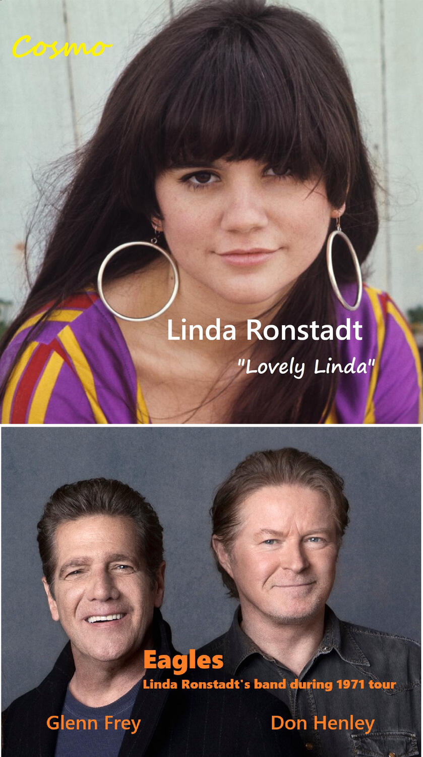 Linda Ronstadt, Glenn Frey and Don Henley